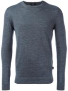 Calvin Klein Crew Neck Jumper, Men's, Size: Medium, Grey, Wool