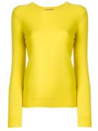 N.peal Round Neck Sweater - Yellow & Orange
