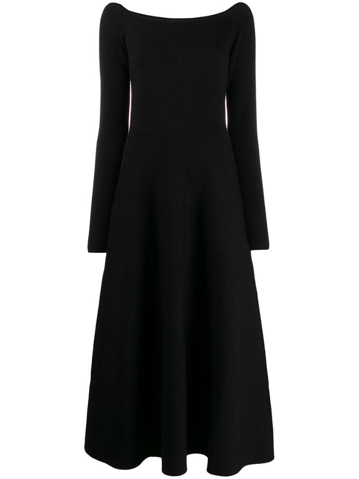 Gabriela Hearst Square Neck Midi Dress - Black