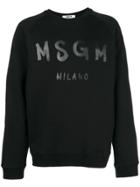 Msgm Regular Sweater - Black