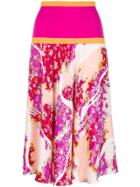 Emilio Pucci Floral Midi Skirt - Multicolour