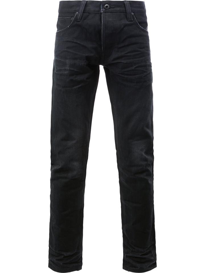 Mastercraft Union - Slim Fit Jeans - Men - Cotton/paper - 36, Black, Cotton/paper