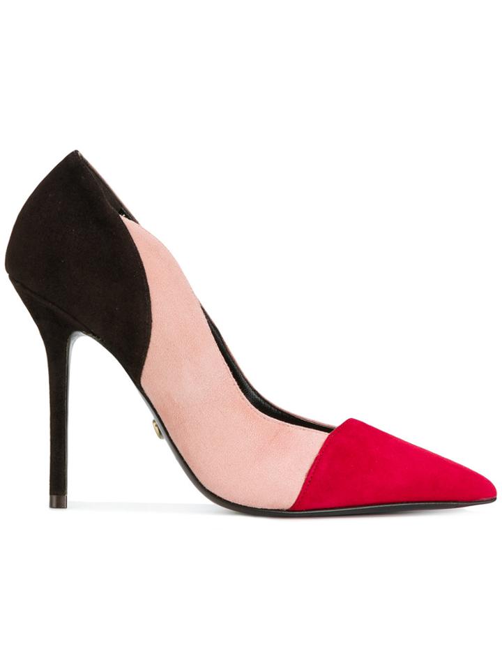 Twin-set Colourblock Pointed Pumps - Pink & Purple