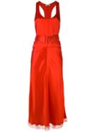 Nina Ricci - Belted Tank Dress - Women - Acetate - 36, Women's, Red, Acetate