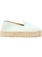 Manebi Textured Espadrilles, Women's, Size: 41, Green, Rubber