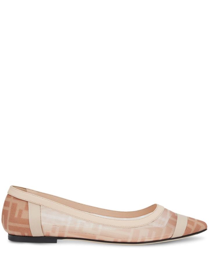 Fendi Colibrì Ballerina Pumps - Neutrals