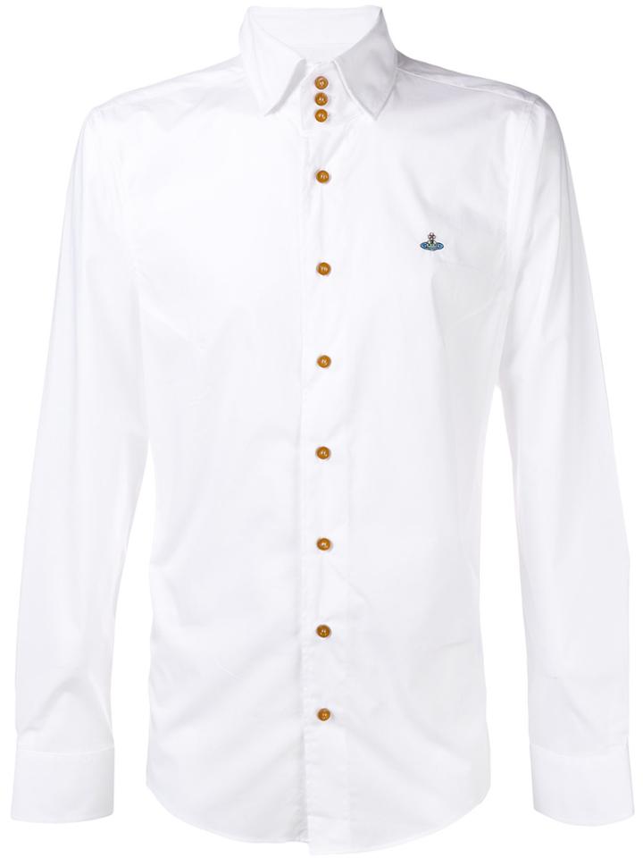 Vivienne Westwood Logo Slim Fit Shirt - White