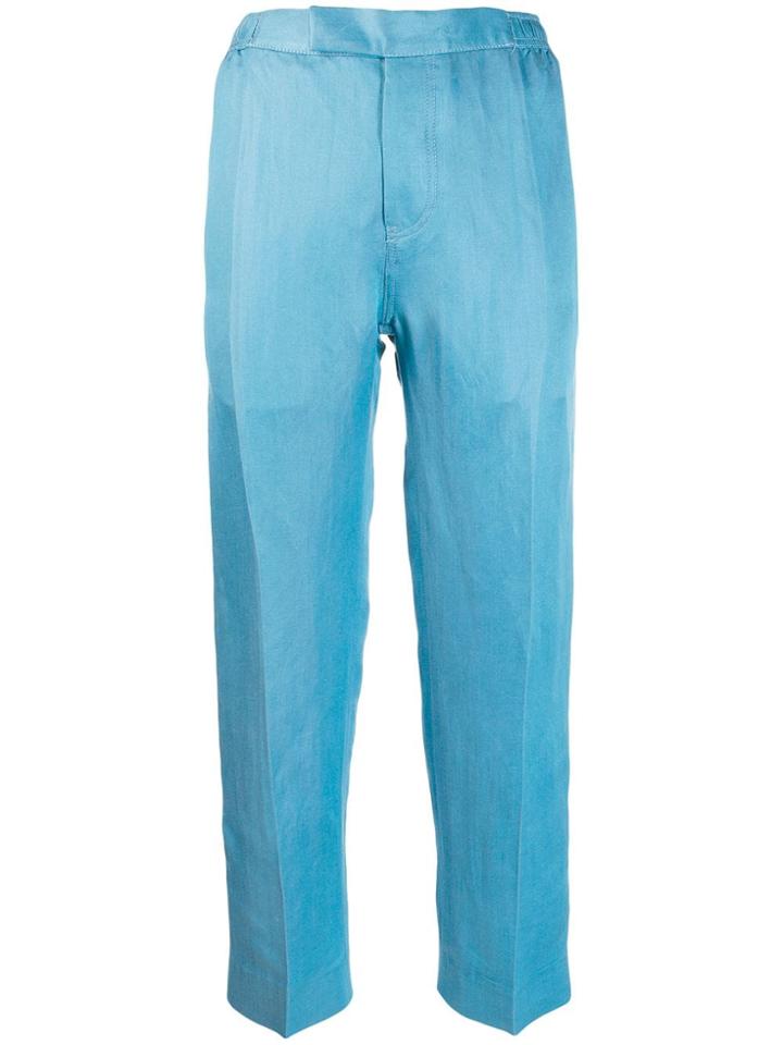 Haider Ackermann Striped Straight-leg Trousers - Blue