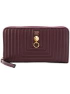 Fendi Continental Zip Wallet - Pink & Purple