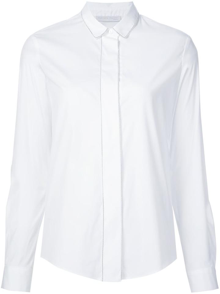 Fabiana Filippi Classic Shirt, Women's, Size: 42, White, Cotton