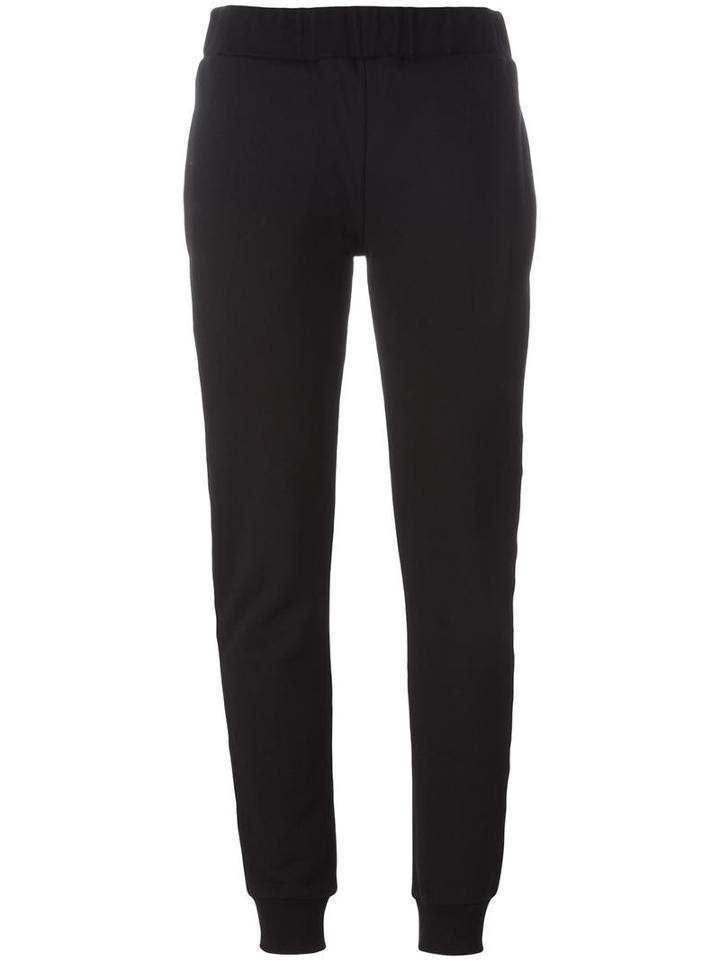 Mcq Alexander Mcqueen Embroidered Logo Track Pants, Women's, Size: Small, Black, Cotton