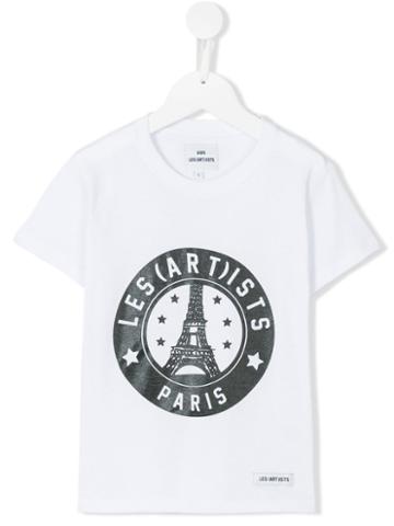 Les (art)ists Kids - Paris Print T-shirt - Kids - Cotton - 12 Yrs, White