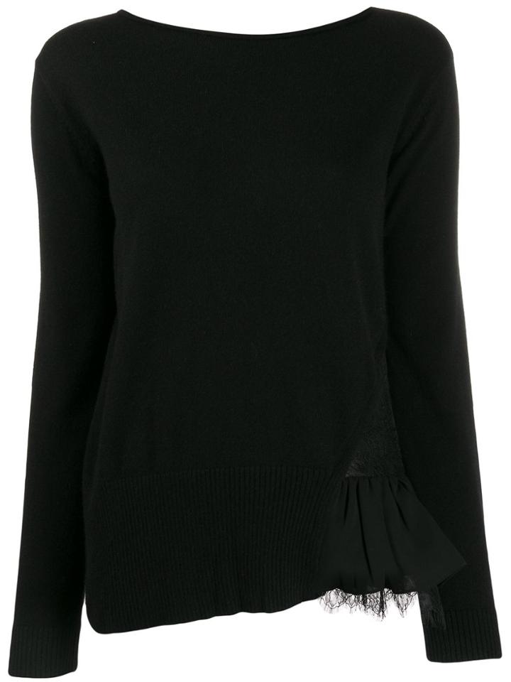 Twin-set Asymmetric Jumper - Black