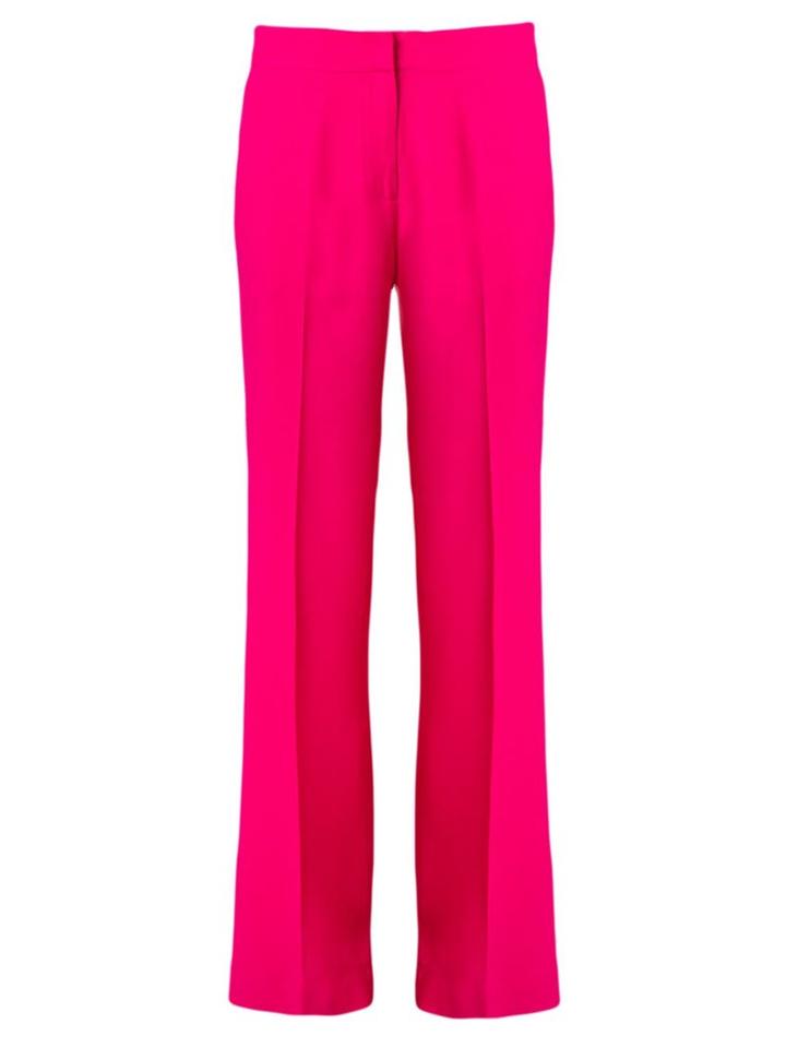 Andrea Marques Wide Leg Trousers, Women's, Size: 38, Pink/purple, Polyester/acetate