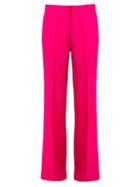 Andrea Marques Wide Leg Trousers, Women's, Size: 38, Pink/purple, Polyester/acetate
