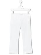 Simonetta - Textured Trousers - Kids - Cotton/polyester/polyimide - 8 Yrs, White