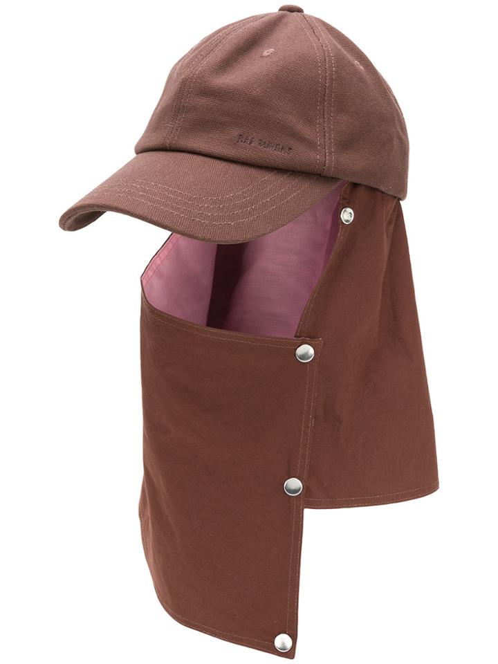 Raf Simons Shield Flap Baseball Cap - Brown