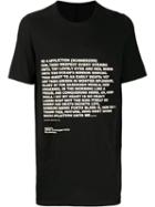 Rick Owens Drkshdw Printed Level T-shirt - Black