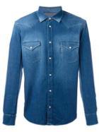 Jacob Cohen Denim Shirt, Men's, Size: Medium, Blue, Cotton/polyester/viscose/spandex/elastane