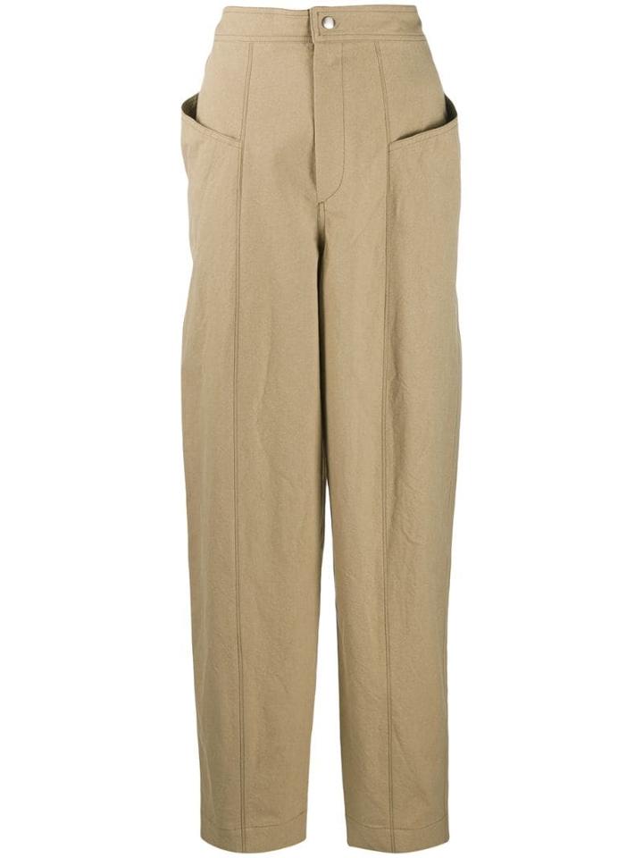Isabel Marant High-waisted Trousers - Neutrals
