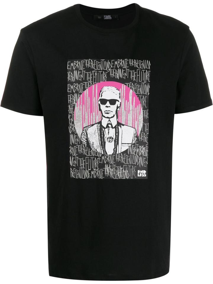 Karl Lagerfeld X Endless Karl Print T-shirt - Black