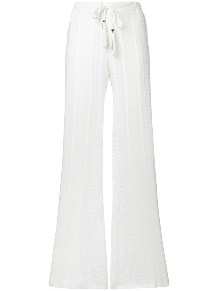 Zeus+dione Alcestes Palazzo Trousers - White