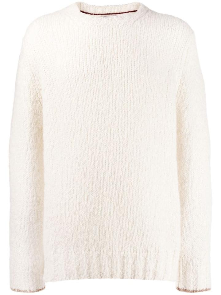 Brunello Cucinelli Chunky Crew Neck Jumper - White