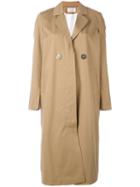 Libertine-libertine - 'hollow' Trenchcoat - Women - Viscose - M, Brown, Viscose