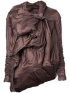 Rick Owens Deconstructed Padded Jacket - Brown