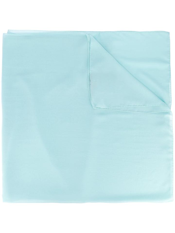 Max Mara - Scarf - Women - Silk - One Size, Blue, Silk