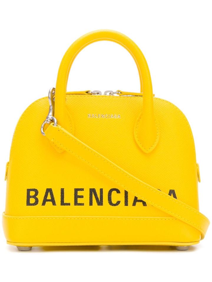 Balenciaga Ville Top Handle Xxs Bag - Yellow