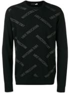 Love Moschino Intarsia Sweater - Black