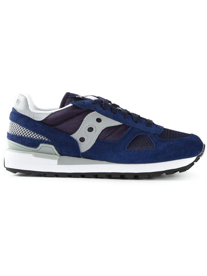 Saucony Shadow Original Sneakers, Men's, Size: 10, Blue, Nylon/leather/rubber
