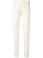 Mm6 Maison Margiela - Cigarette Trousers - Women - Polyester/viscose - 38, White, Polyester/viscose