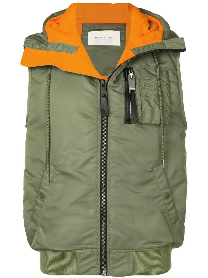 1017 Alyx 9sm Hooded Gilet - Green