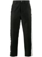 Maison Mihara Yasuhiro Paint Stripe Trousers - Black