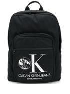 Calvin Klein Jeans Est. 1978 Logo Print Backpack - Black