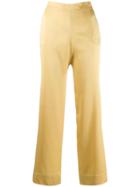 Asceno Pull-on Straight-leg Trousers - Yellow