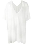 Agnona Loose Fit Knitted Top, Women's, White, Wool