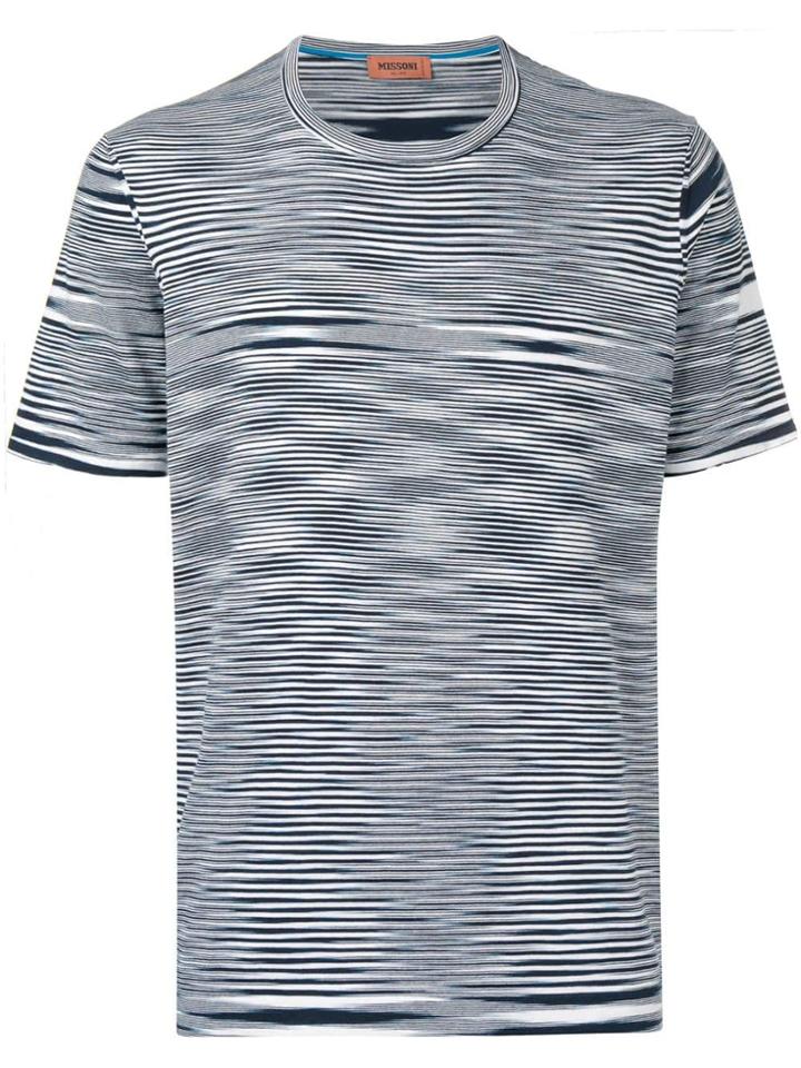 Missoni Striped Short-sleeve T-shirt - Blue
