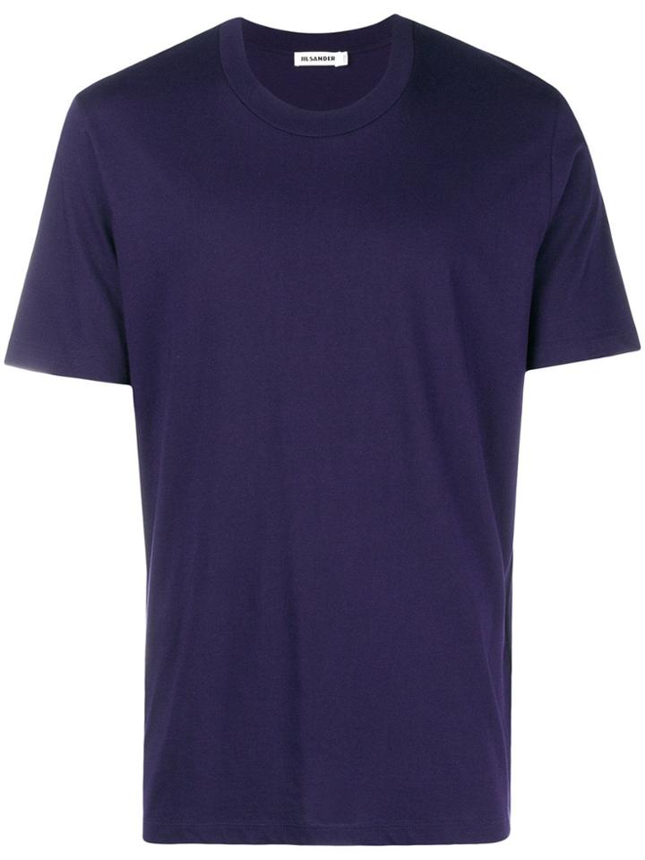 Jil Sander Classic Plain T-shirt - Pink & Purple