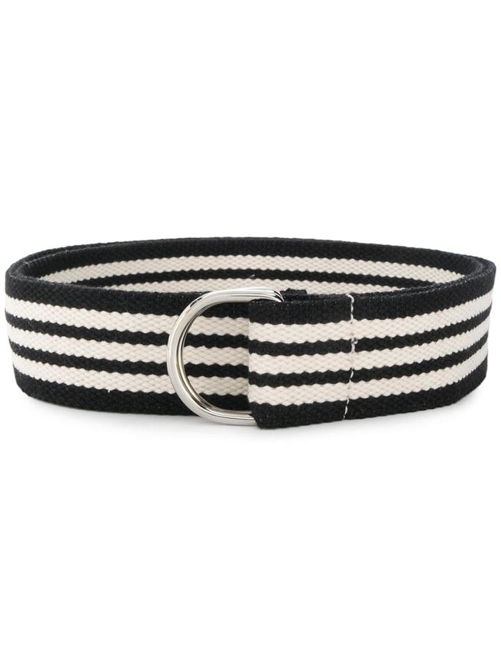 Isabel Marant Striped Belt - Black