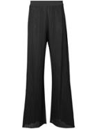 Dusan Flared Ribbed Trousers - Grey
