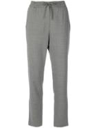 Le Tricot Perugia Drawstring Tie Track Pants - Grey