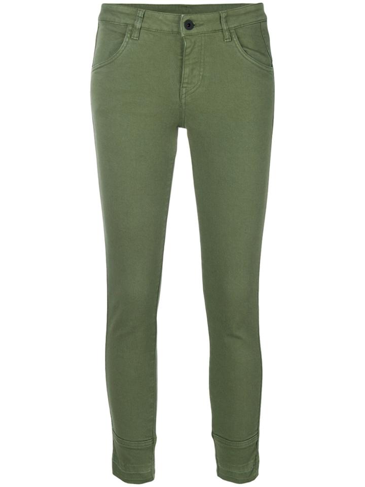 Pence Ines Cropped Trousers - Green