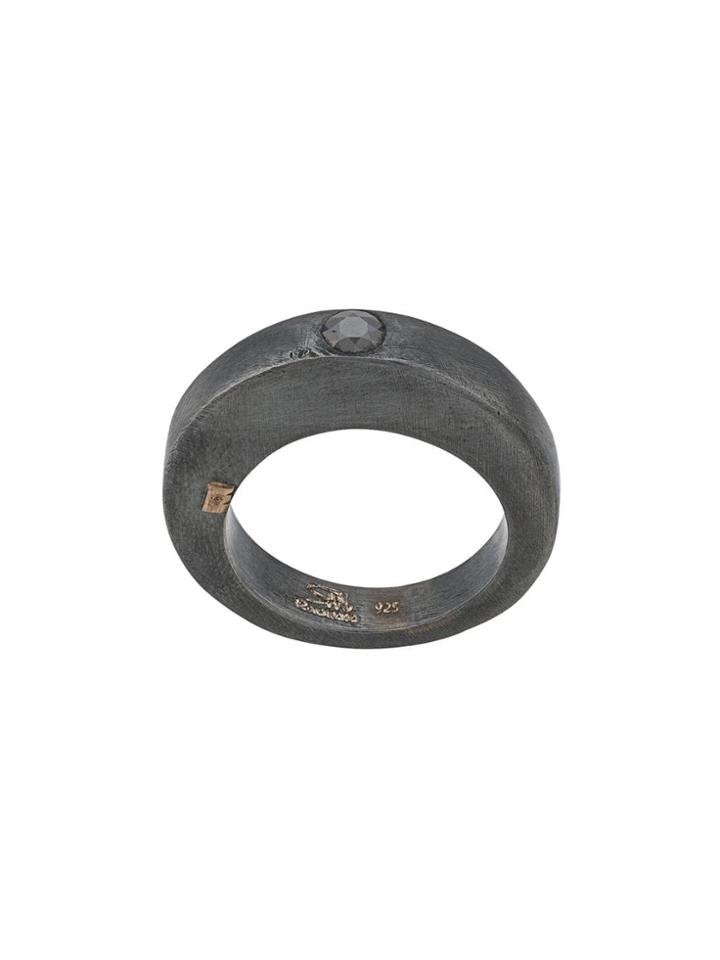 Rosa Maria Embellished Ring - Black