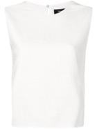 Theory Cropped Vest - White