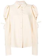 See By Chloé Blouse With Ruffle Cut-outs - Neutrals