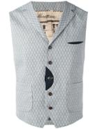 Al Duca D'aosta 1902 - Woven Waistcoat - Men - Cotton - 54, Blue, Cotton