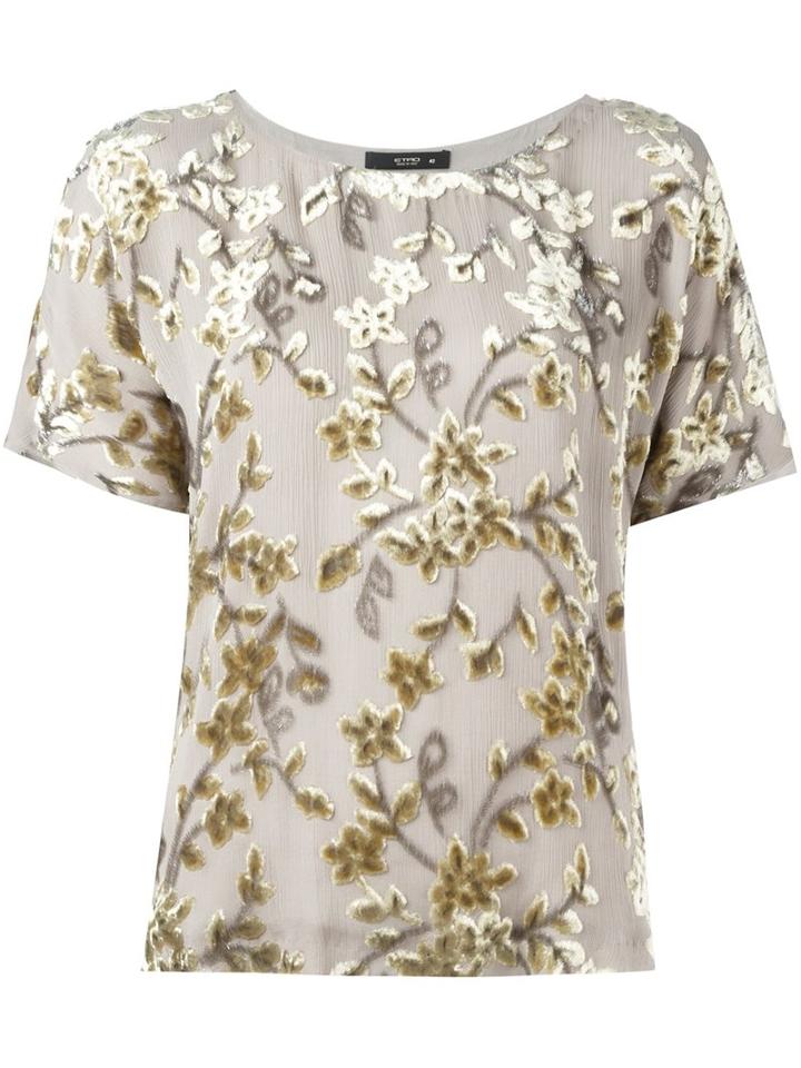 Etro Velvet Details Blouse